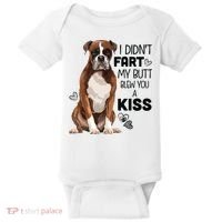 Boxer Dog Funny For Dog Mom Dog Dad Dog Lover Gift Baby Bodysuit thumb 0