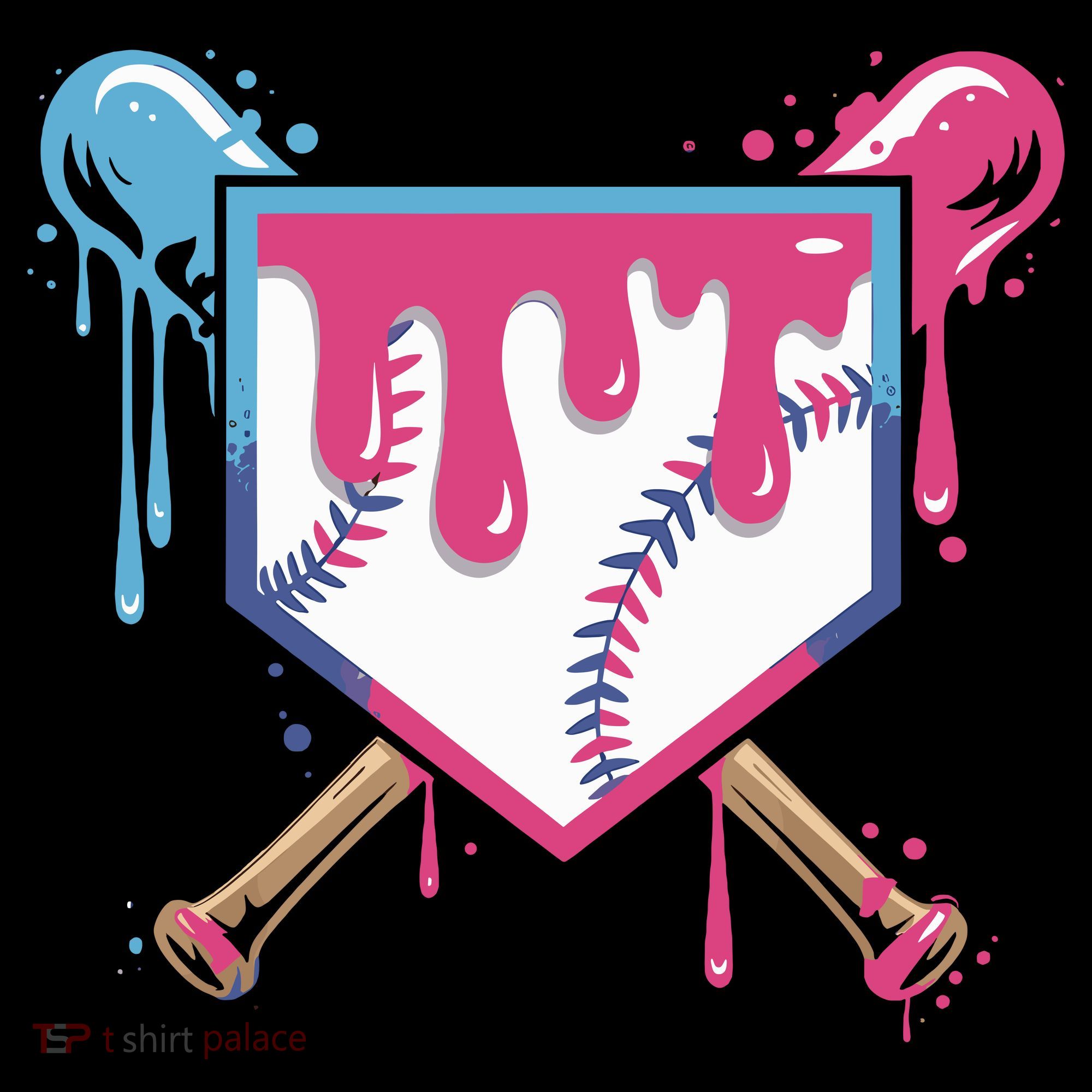 Baseball Drip FIce Cream Drip Baseball Backpack