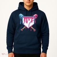 Baseball Drip FIce Cream Drip Baseball Hoodie thumb 2