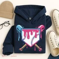 Baseball Drip FIce Cream Drip Baseball Hoodie thumb 4
