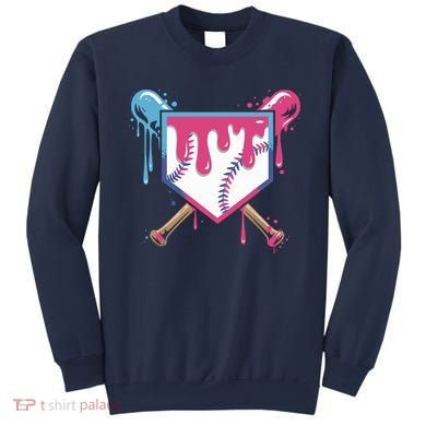 Baseball Drip FIce Cream Drip Baseball Sweatshirt