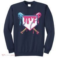 Baseball Drip FIce Cream Drip Baseball Sweatshirt thumb 0