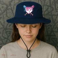 Baseball Drip FIce Cream Drip Baseball Bucket Hat thumb 3
