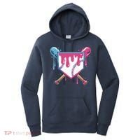 Baseball Drip FIce Cream Drip Baseball Women's Hoodie thumb 0