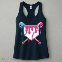 Baseball Drip FIce Cream Drip Baseball Women's Tank Top thumb 3
