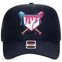 Baseball Drip FIce Cream Drip Baseball Hat thumb 0
