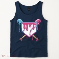 Baseball Drip FIce Cream Drip Baseball Tank Top thumb 2