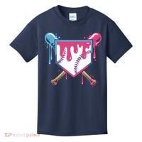 Baseball Drip FIce Cream Drip Baseball Kids T-Shirt thumb 0