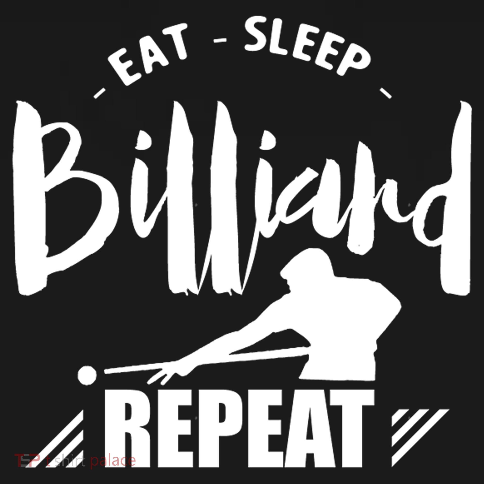 Billiards Dad Funny Eat Sleep Billiards Repeat Gift Father's Day Polo