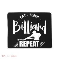 Billiards Dad Funny Eat Sleep Billiards Repeat Gift Father's Day Mousepad thumb 0