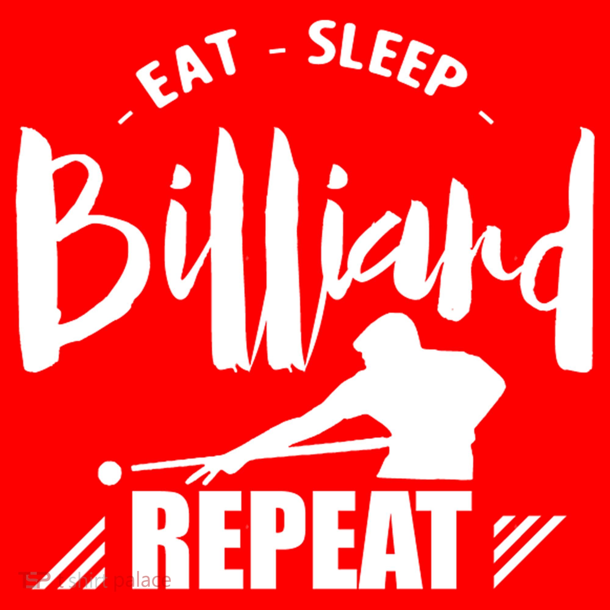 Billiards Dad Funny Eat Sleep Billiards Repeat Gift Father's Day Santa Hat