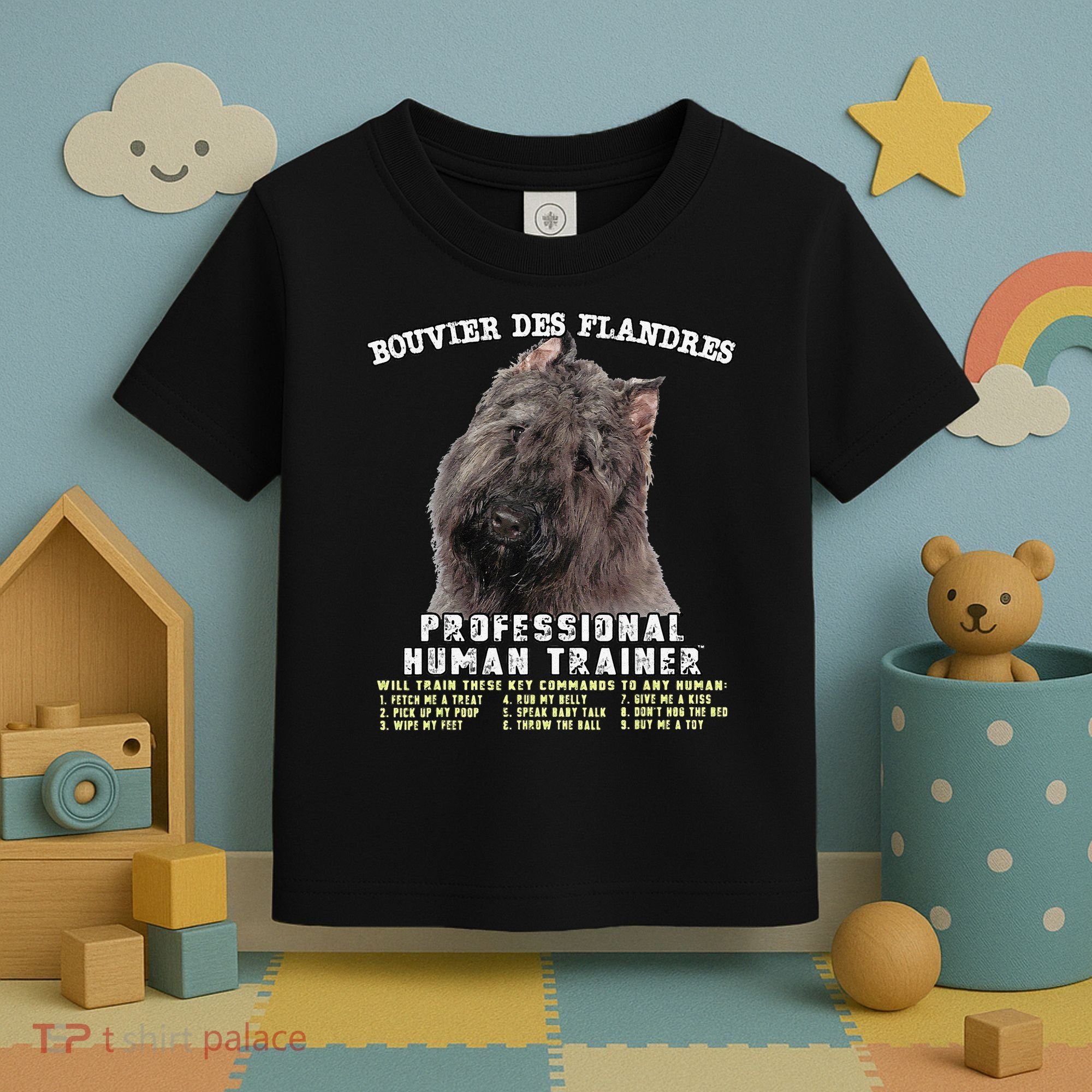 Bouvier Des Flandres Professional Human Trainer Cute Dog Toddler T-Shirt