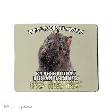 Bouvier Des Flandres Professional Human Trainer Cute Dog Mousepad