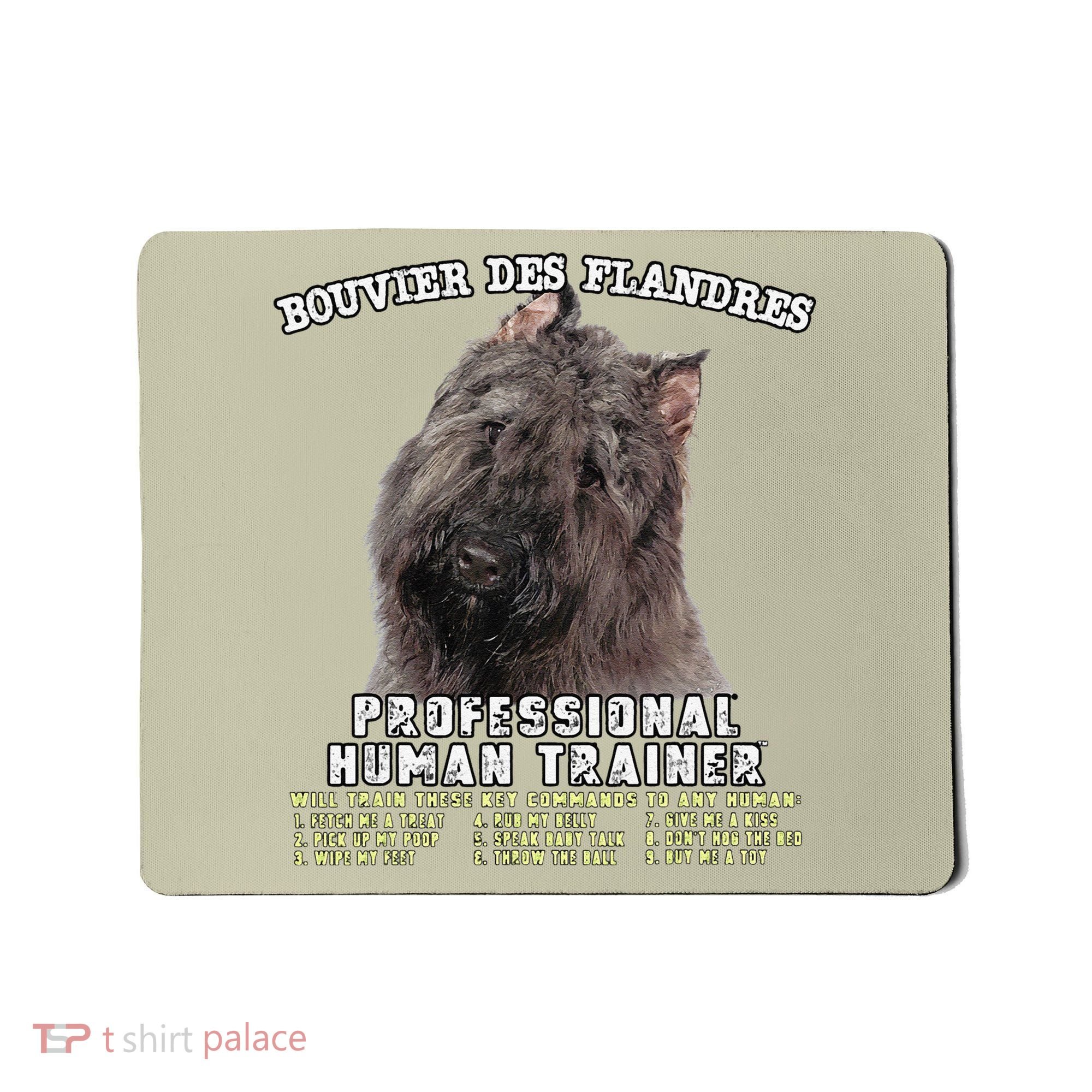 Bouvier Des Flandres Professional Human Trainer Cute Dog Mousepad