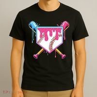 Baseball Drip For Boy Ice Cream Drip Baseball  T-Shirt thumb 3