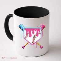 Baseball Drip For Boy Ice Cream Drip Baseball  Coffee Mug thumb 0