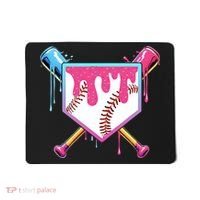 Baseball Drip For Boy Ice Cream Drip Baseball  Mousepad thumb 0