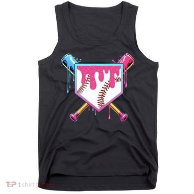 Baseball Drip For Boy Ice Cream Drip Baseball  Tank Top