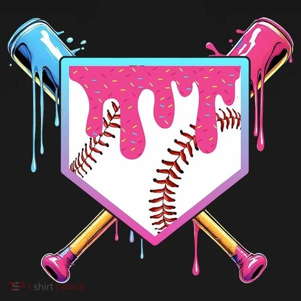 Baseball Drip For Boy Ice Cream Drip Baseball  Tank Top