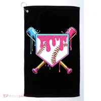 Baseball Drip For Boy Ice Cream Drip Baseball  Golf Towel thumb 0