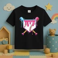 Baseball Drip For Boy Ice Cream Drip Baseball  Toddler T-Shirt thumb 3