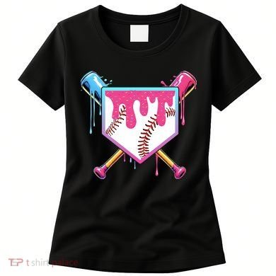 Baseball Drip For Boy Ice Cream Drip Baseball  Women's T-Shirt