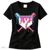 Baseball Drip For Boy Ice Cream Drip Baseball  Women's T-Shirt thumb 0