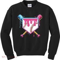 Baseball Drip For Boy Ice Cream Drip Baseball  Kids Sweatshirt thumb 0