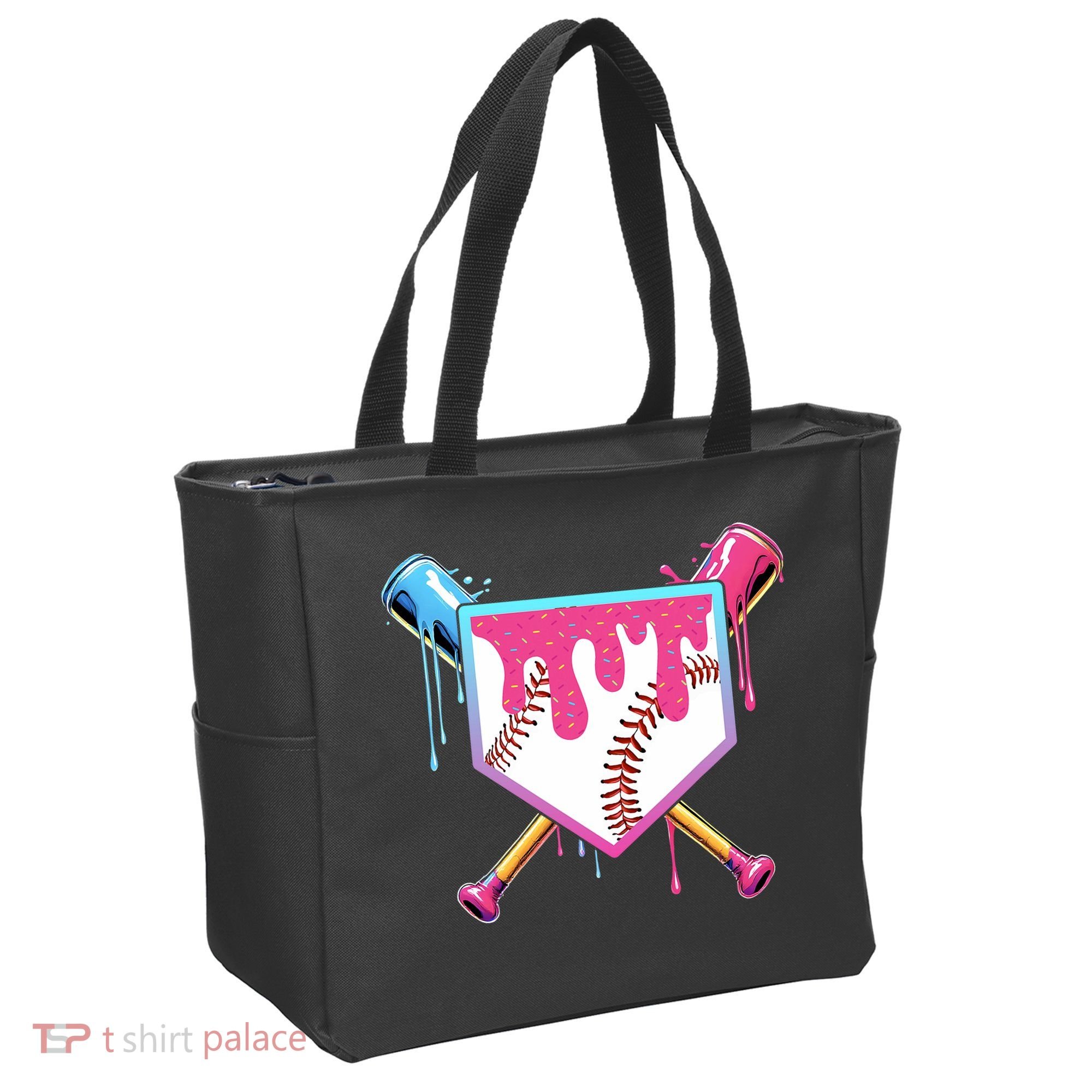 Baseball Drip For Boy Ice Cream Drip Baseball  Tote Bag