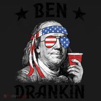 Ben Drankin Funny 4th Of July Coaster thumb 2