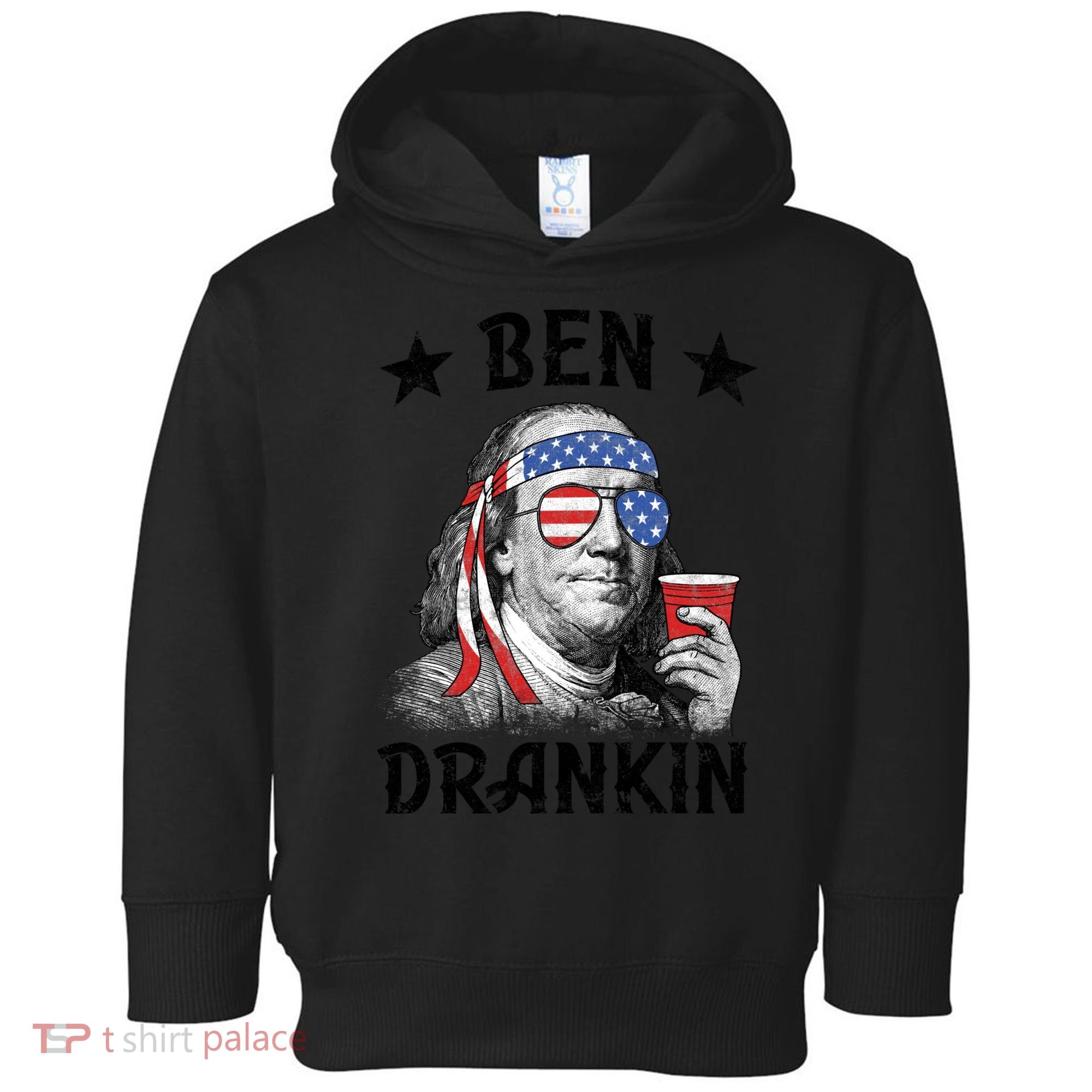 Ben Drankin Funny 4th Of July Toddler Hoodie