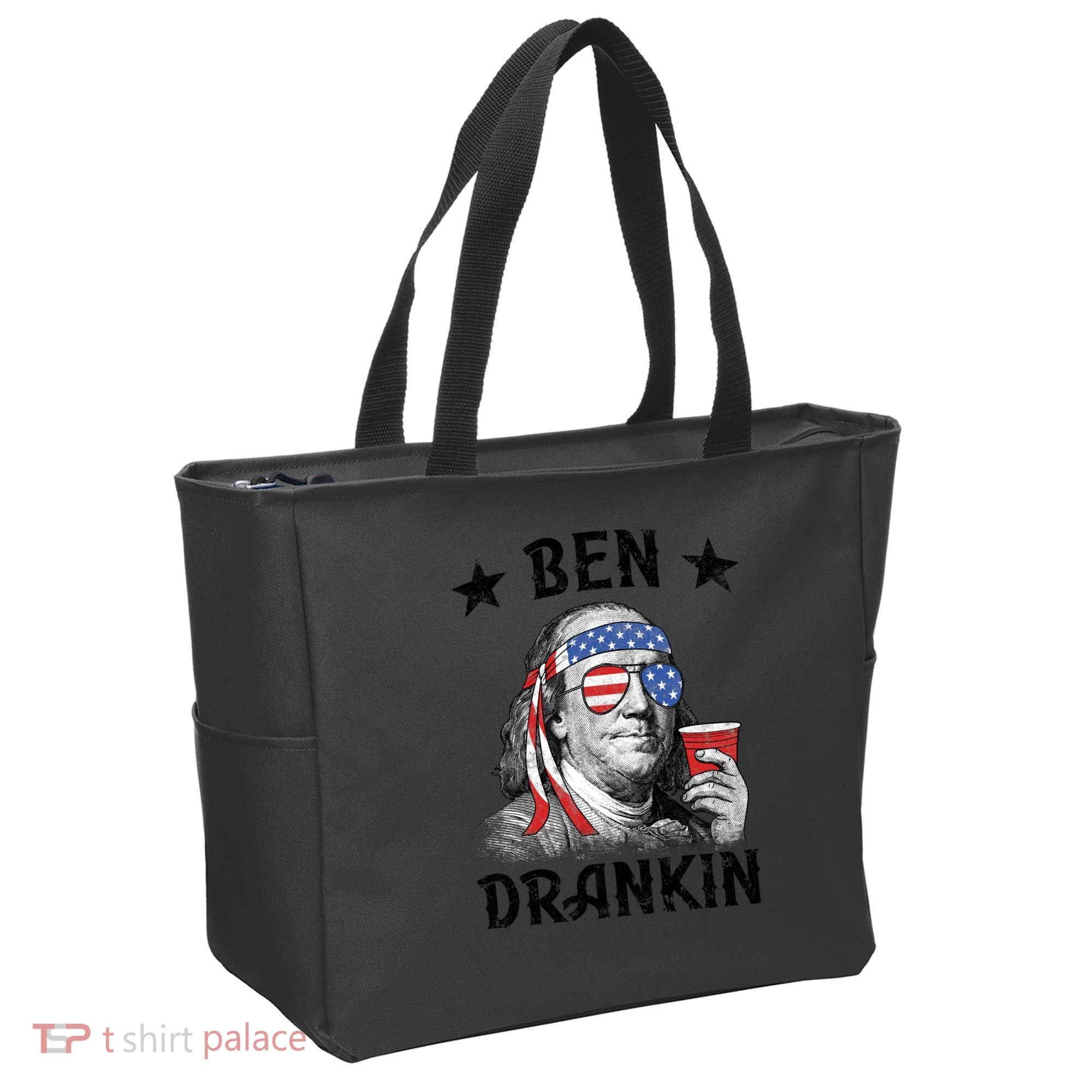 Ben Drankin Funny 4th Of July Tote Bag