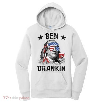 Ben Drankin Funny 4th Of July Women's Hoodie