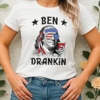 Ben Drankin Funny 4th Of July Women's T-Shirt thumb 2