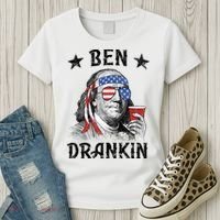 Ben Drankin Funny 4th Of July Women's T-Shirt thumb 3