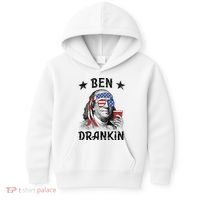 Ben Drankin Funny 4th Of July Kids Hoodie thumb 0