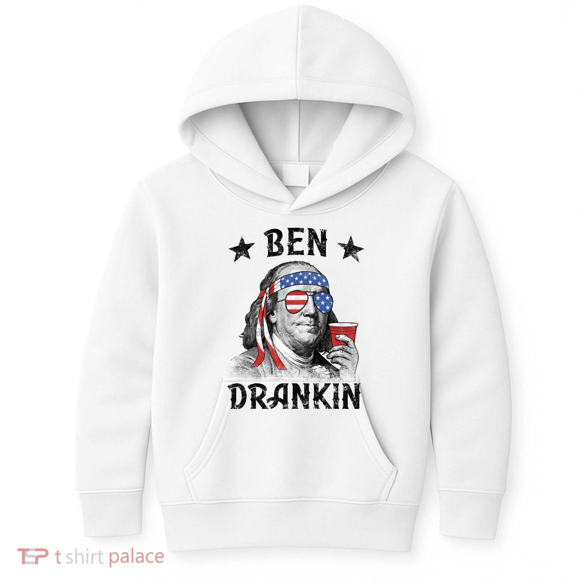 Ben Drankin Funny 4th Of July Kids Hoodie