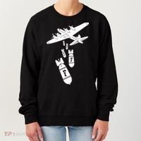 Bomber Dropping F Bombs Funny Women's Sweatshirt thumb 0