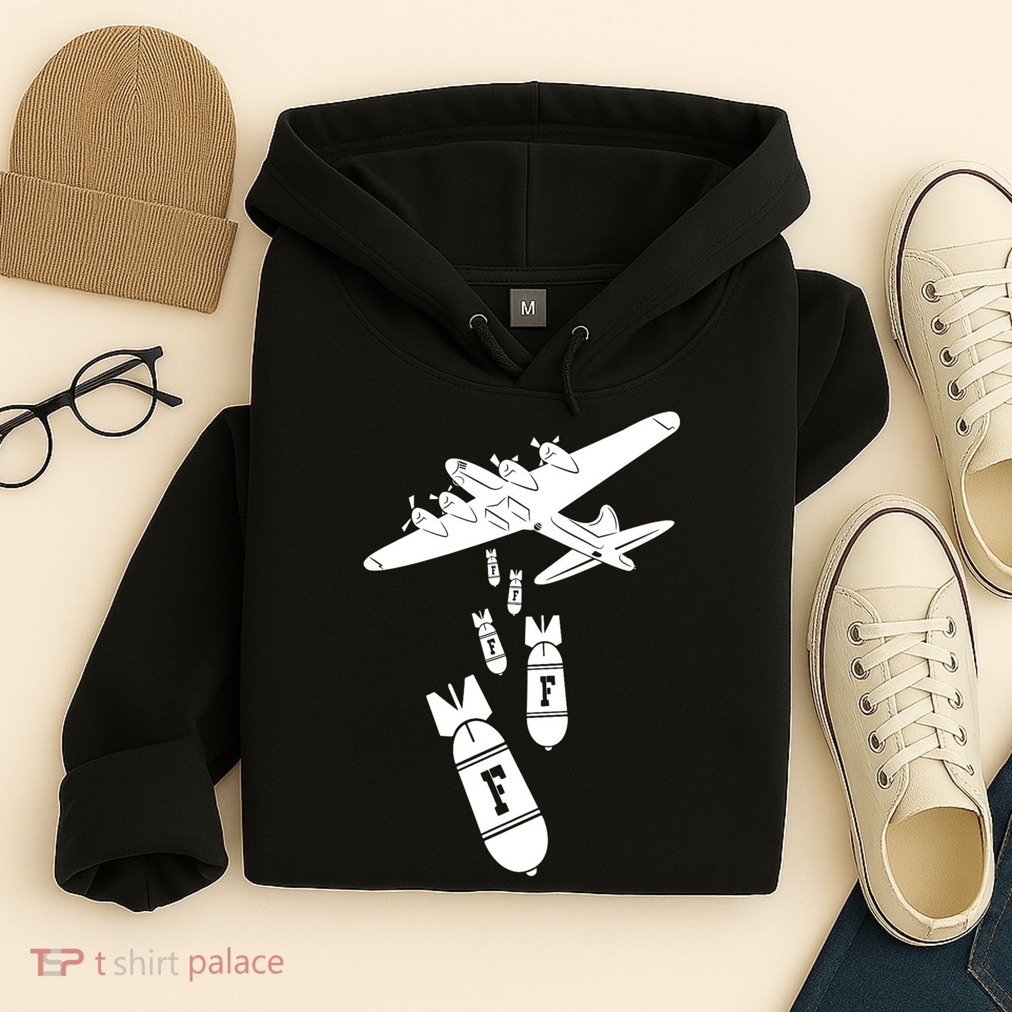 Bomber Dropping F Bombs Funny Hoodie