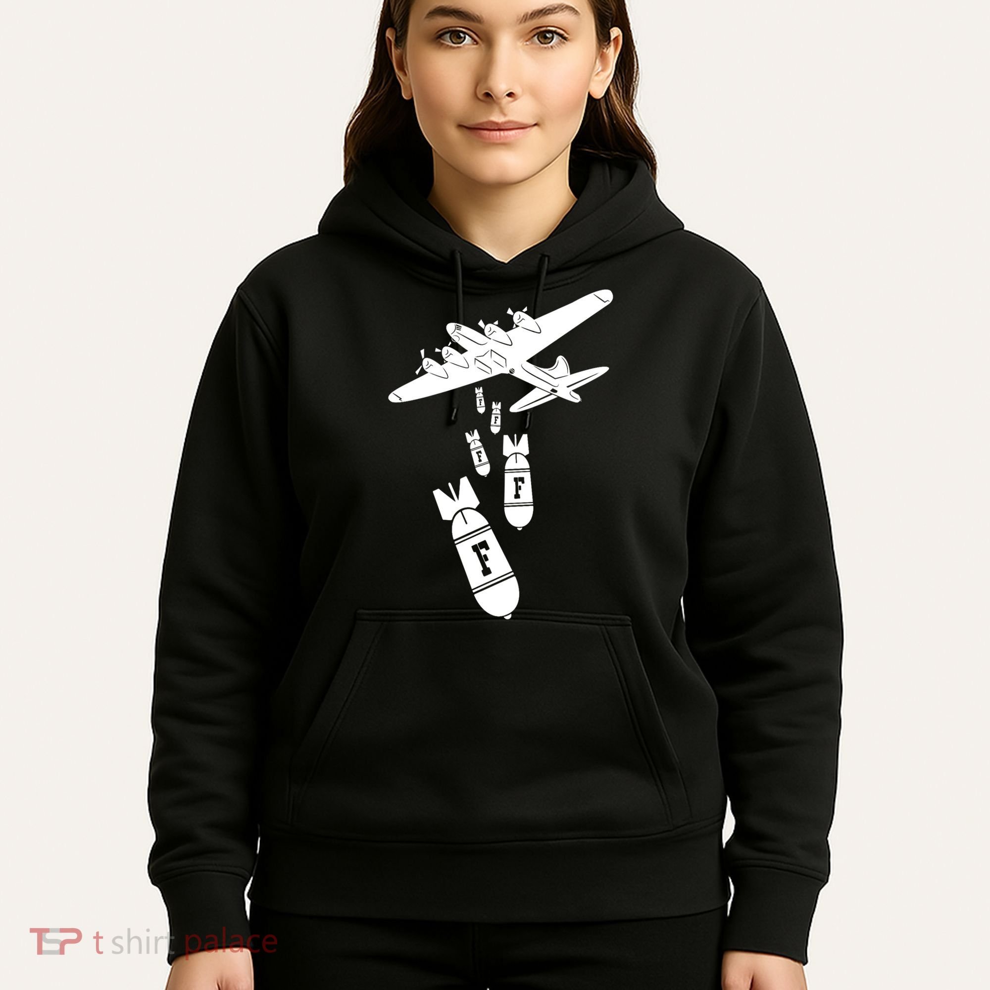 Bomber Dropping F Bombs Funny Hoodie