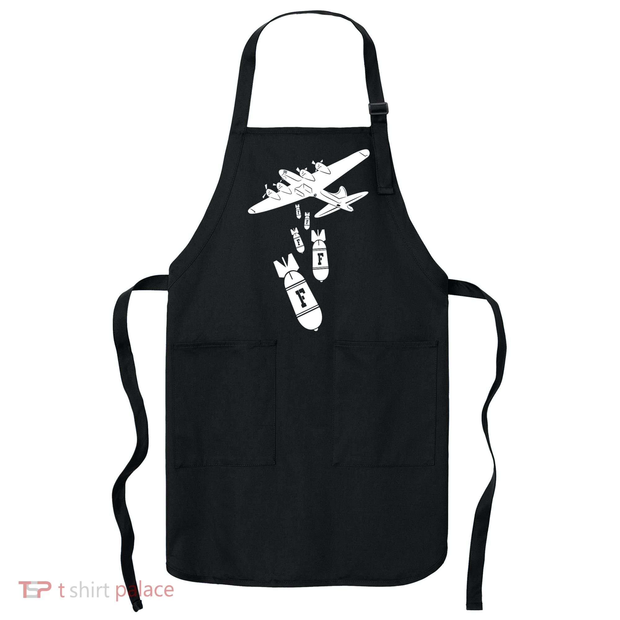 Bomber Dropping F Bombs Funny Apron