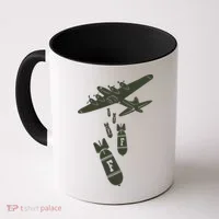 Bomber Dropping F Bombs Funny Coffee Mug thumb 0