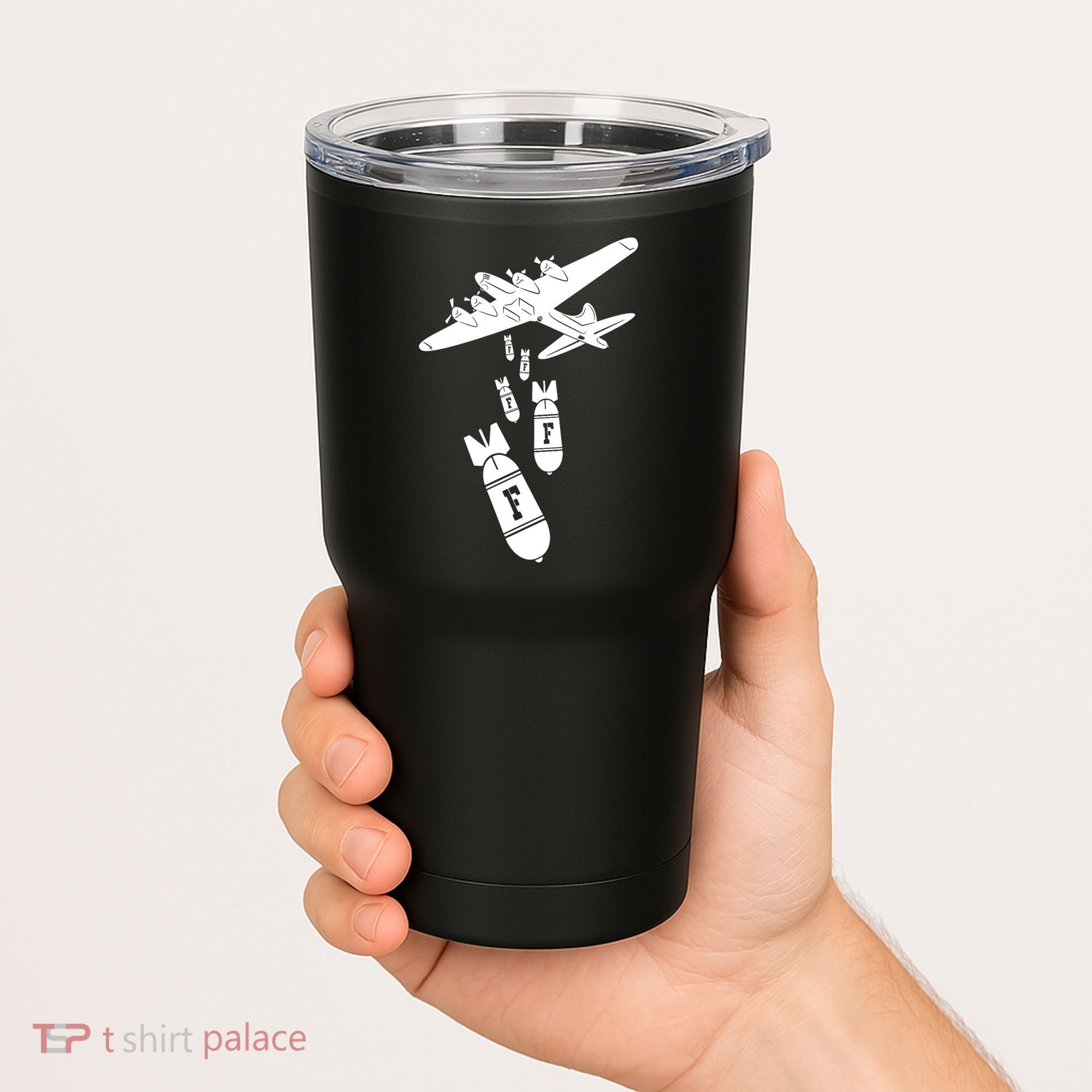 Bomber Dropping F Bombs Funny Tumbler