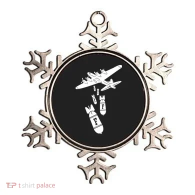 Bomber Dropping F Bombs Funny Ornament