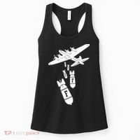 Bomber Dropping F Bombs Funny Women's Tank Top thumb 0