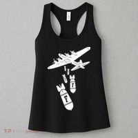 Bomber Dropping F Bombs Funny Women's Tank Top thumb 3