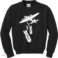 Bomber Dropping F Bombs Funny Kids Sweatshirt thumb 0
