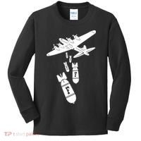 Bomber Dropping F Bombs Funny Kids Long Sleeve Shirt thumb 0