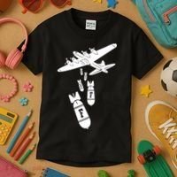 Bomber Dropping F Bombs Funny Kids T-Shirt thumb 3