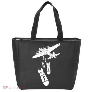 Bomber Dropping F Bombs Funny Tote Bag